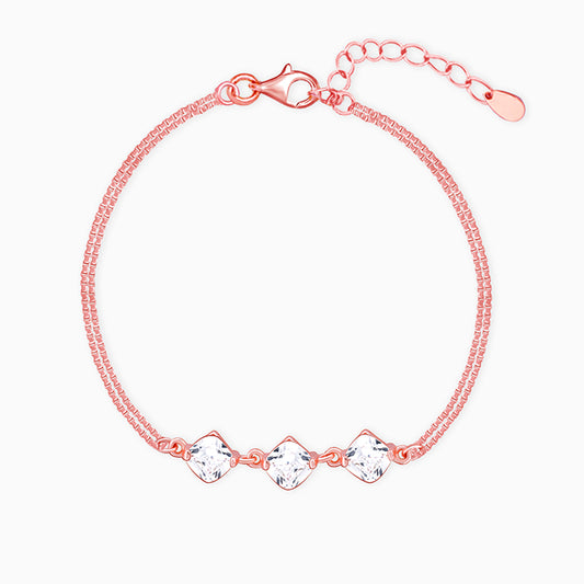 Rose Gold Sparkling Zircon Bracelet