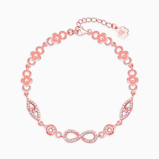 Rose Gold Forever Infinity Love Bracelet