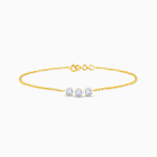 Gold Classic Glamour Diamond Bracelet