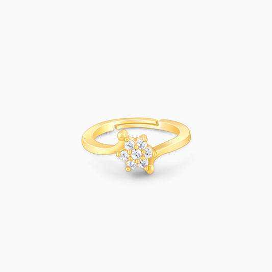 Golden Snowflake Ring