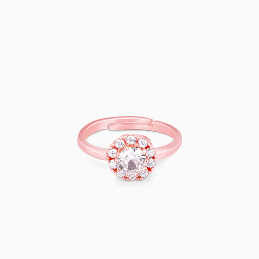 Anushka Sharma Rose Gold Solitaire Spin Ring