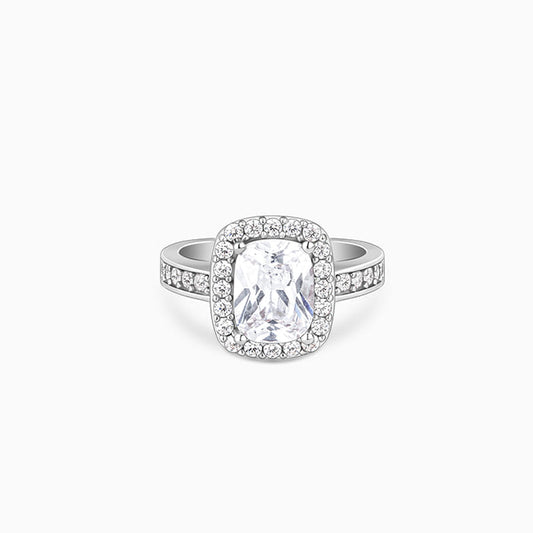 Silver Classic Solitaire Ring