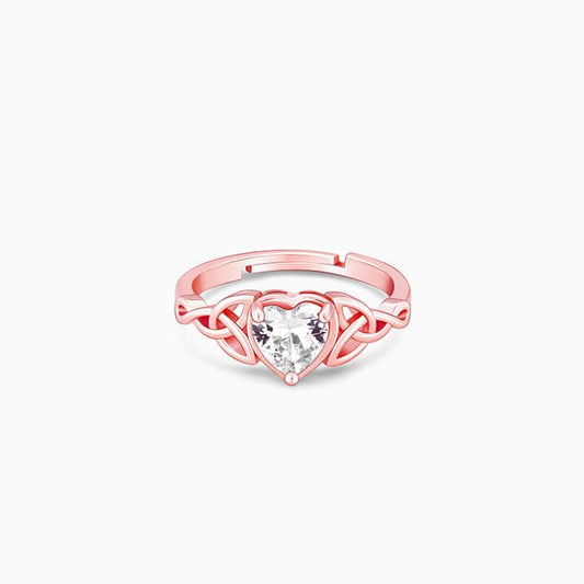 Rose Gold I Promise My Heart Ring